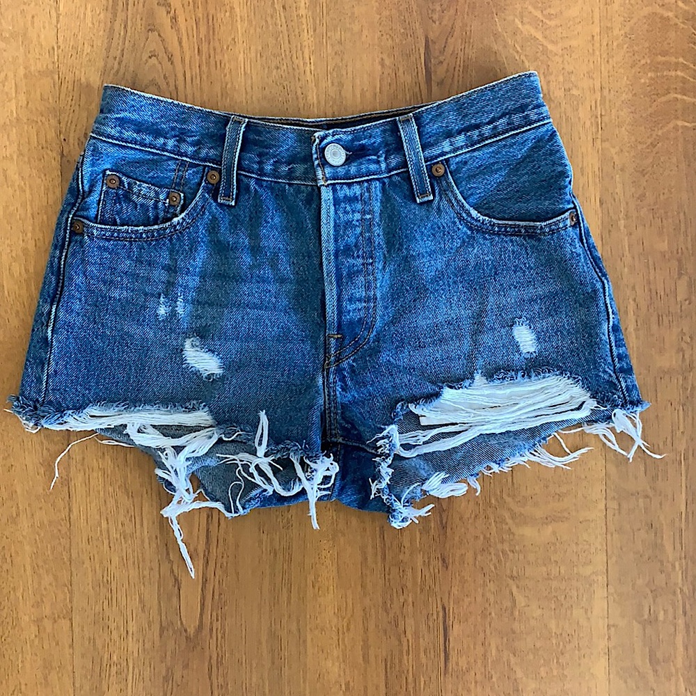 High Rise Levi 501 Shorts